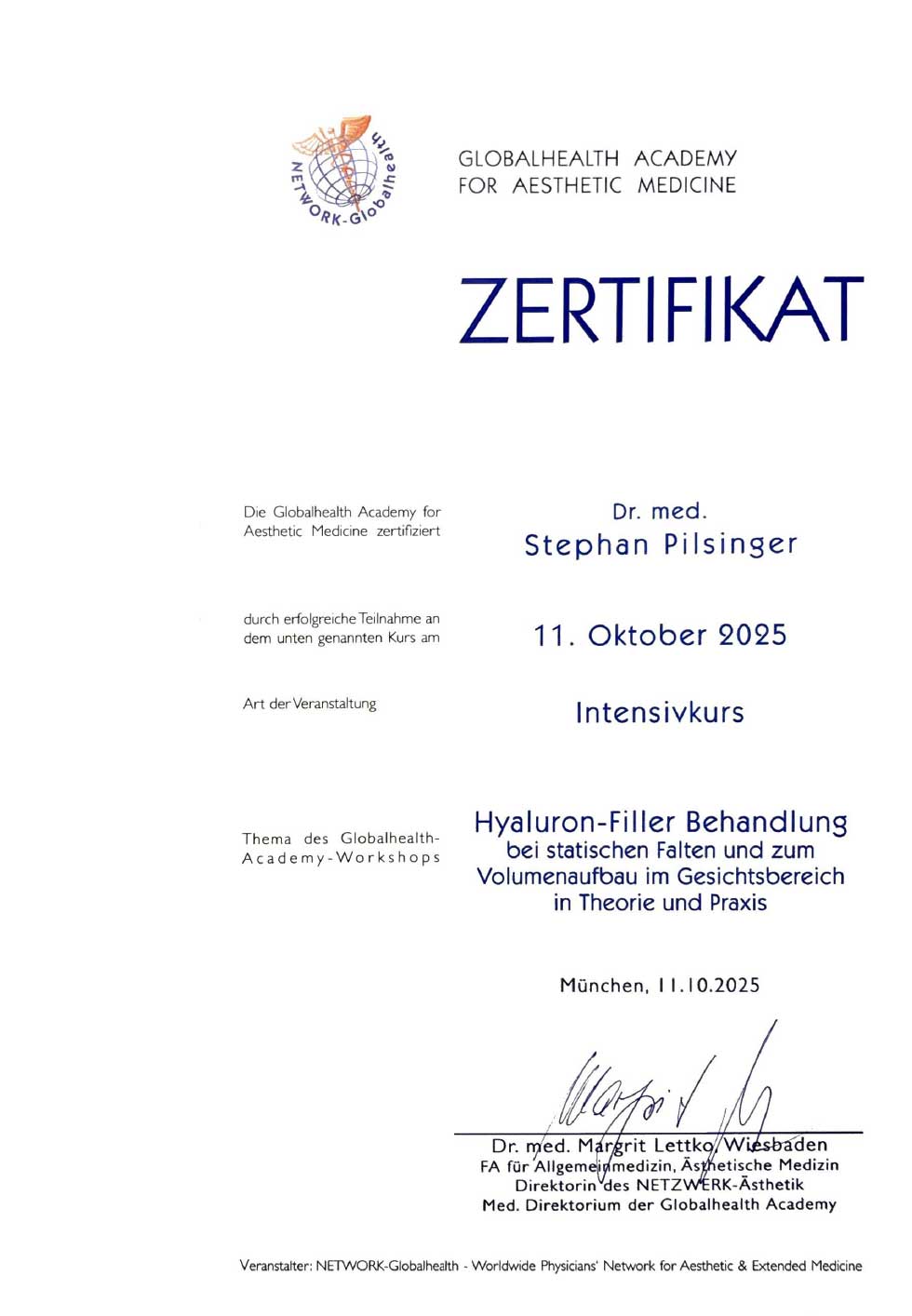 Hausarztpraxis Günzburg Weststadt Zertifikat Network